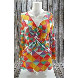 Cable & Gauge Stretch Blouse Sz Medium